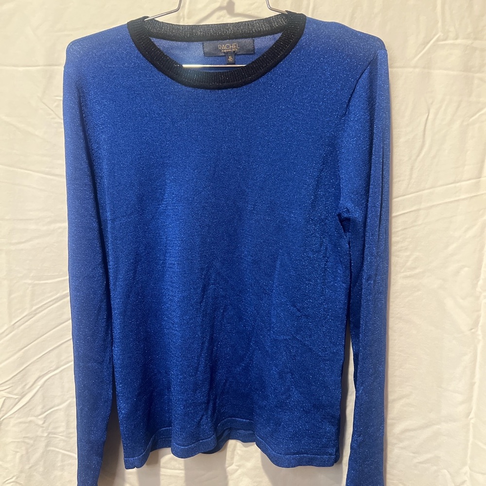 RACHEL Rachel Roy Blue Long Sleeve Sweatshirt